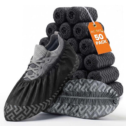 CPE Shoe Covers Disposable Non-Slip, 100 Pack (50 Pairs), Waterproof